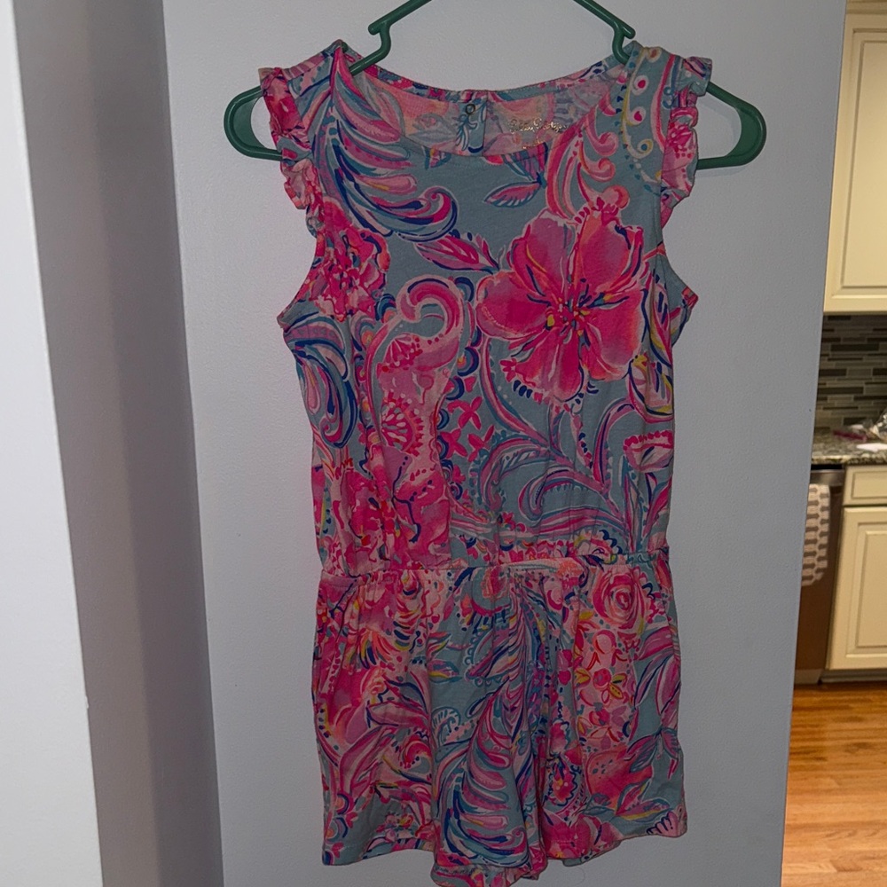Lilly Pulitzer Pink and Blue Patterned Top